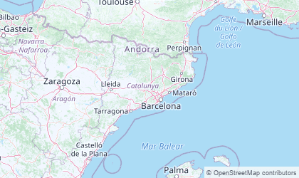Landkarte von Katalonien