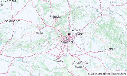 Landkarte von Madrid