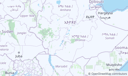 Landkarte von Oromiya