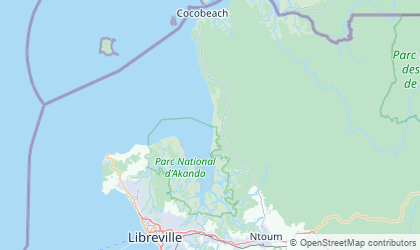 Landkarte von Estuaire