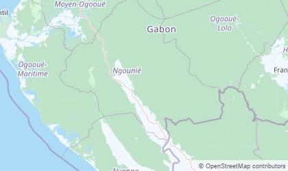 Landkarte von Ngounié