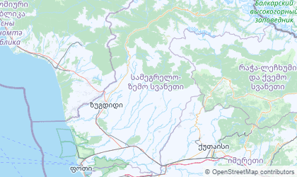 Landkarte von Mingrelien und Oberswanetien