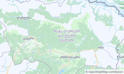 Landkarte von Ratscha-Letschchumi und Niederswanetien