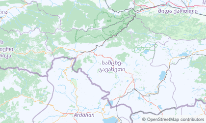 Landkarte von Samzche-Dschawachetien