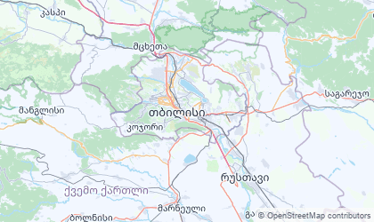 Landkarte von Tiflis