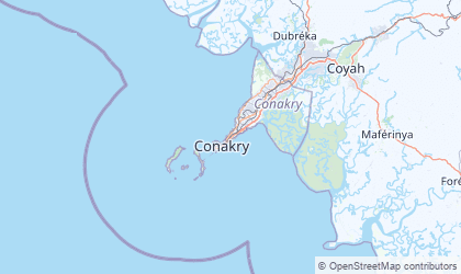 Landkarte von Conakry