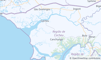 Landkarte von Cacheu