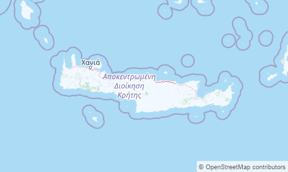 Landkarte von Kreta