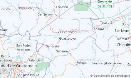 Landkarte von El Progreso