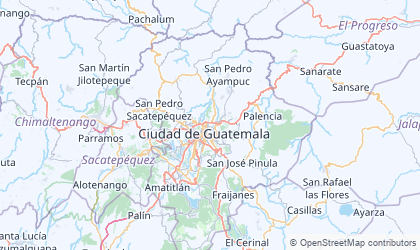 Landkarte von Guatemala