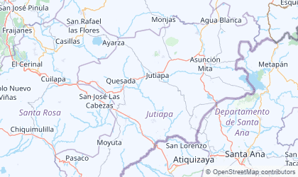 Landkarte von Jutiapa