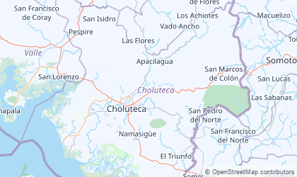 Landkarte von Choluteca