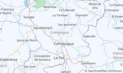 Landkarte von Comayagua