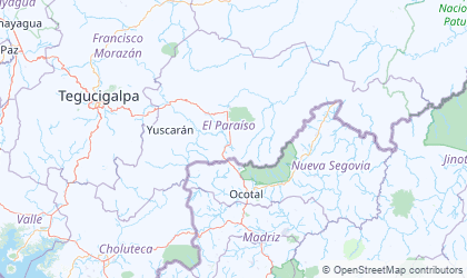 Landkarte von El Paraíso