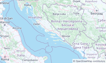 Landkarte von Dalmatien