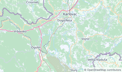Landkarte von Karlovacka