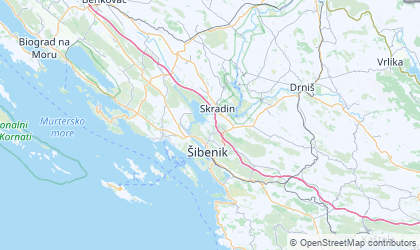 Landkarte von Šibensko-Kniniska