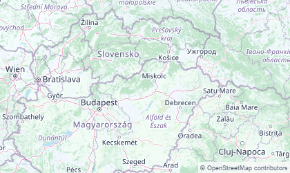 Landkarte von Nordungarn
