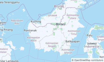Landkarte von Borneo