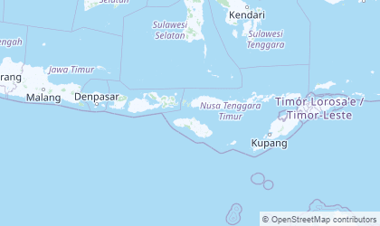 Landkarte von Kleine Sundainseln
