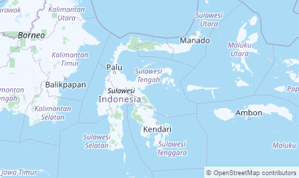 Landkarte von Sulawesi