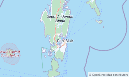 Landkarte von Andamanen und Nikobaren