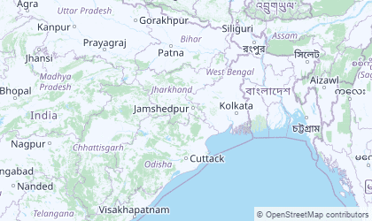 Landkarte von Ost-Indien