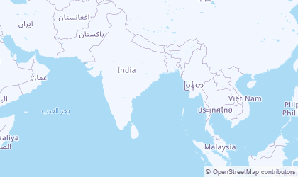 Landkarte von Süd-Indien