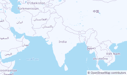 Landkarte von Zentral-Indien