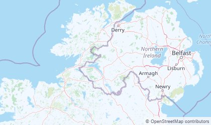 Landkarte von Ulster