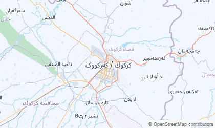Landkarte von Muhafazat Kirkuk