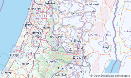 Landkarte von Jerusalem