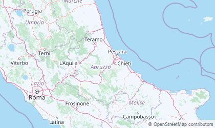 Landkarte von Abruzzen