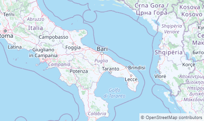 Landkarte von Apulien
