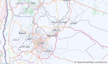 Landkarte von Zarqa