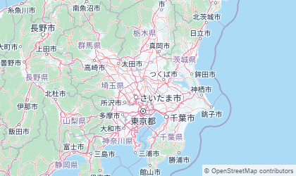 Landkarte von Kantō