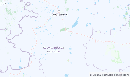 Landkarte von Qostanay