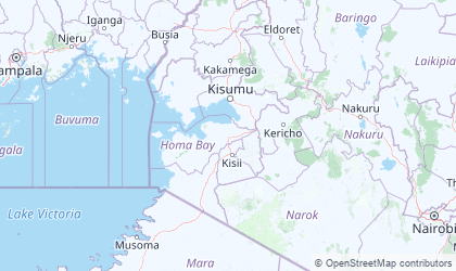 Landkarte von Nyanza