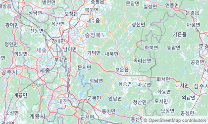 Landkarte von Chungcheongbuk-do