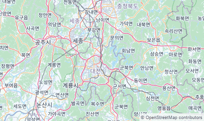 Landkarte von Daejeon