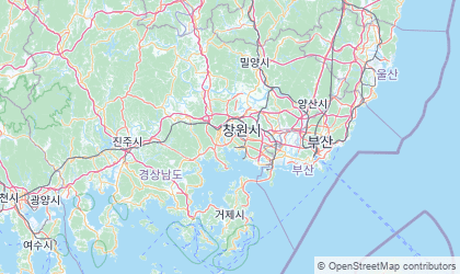 Landkarte von Gyeongsangnam-do