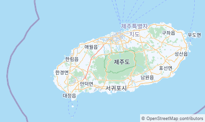 Landkarte von Jeju-do