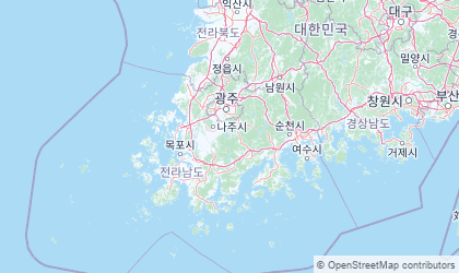 Landkarte von Jeollanam-do