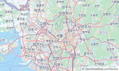 Landkarte von Seoul