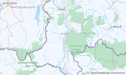 Landkarte von Champasak