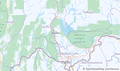 Landkarte von Vientiane