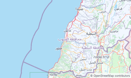 Landkarte von Liban-Sud