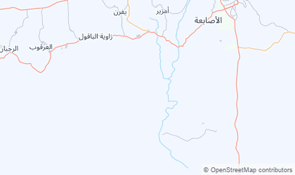 Landkarte von Sha'biyat al Jabal al Gharbi