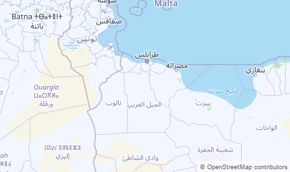 Landkarte von Tripolitanien