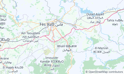 Landkarte von Fès-Boulemane